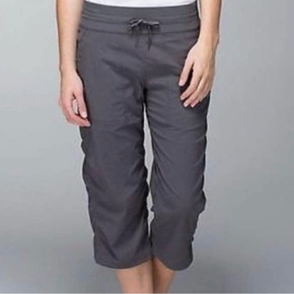 lululemon athletica Pants - Lululemon Dance Studio Crop Gray Pants Unlined 6